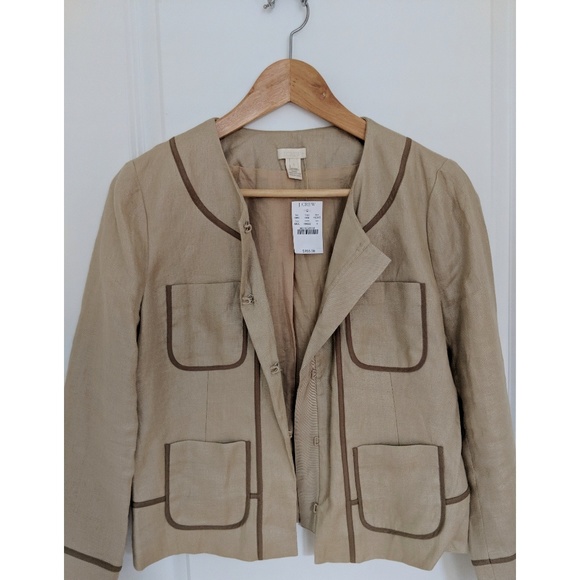 NWT J-Crew Linen Jacket - Picture 5 of 6